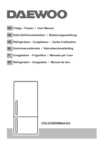 Mode d’emploi Daewoo CKL0236EWMA0-EU Réfrigérateur combiné