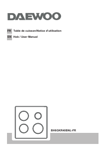 Manual Daewoo BH6GKR40BNL-FR Hob