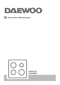 Manuale Daewoo H7G51L2IT Piano cottura