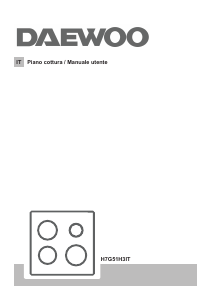 Manuale Daewoo H7G51H3IT Piano cottura