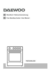 Bruksanvisning Daewoo F6EV22WL2DE Spis