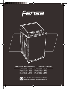 Manual de uso Fensa Impressive 14WZ Lavadora