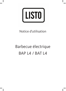 Mode d’emploi Listo BAP L4 Barbecue