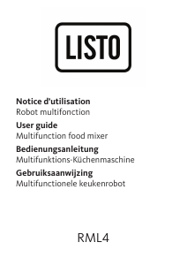 Bedienungsanleitung Listo RM L4 Küchenmaschine