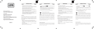 Handleiding Listo EM11 Muis