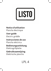 Manual de uso Listo LPL 4 Parrilla de mesa