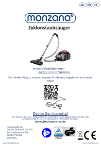 Handleiding Monzana 103229 Stofzuiger
