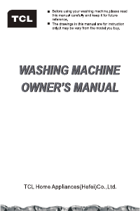 Mode d’emploi TCL FF1124SA0FR Lave-linge