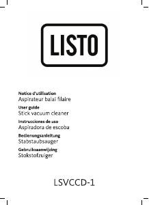 Manual de uso Listo LSVCCD-1 Aspirador