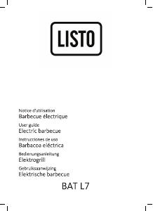 Mode d’emploi Listo BAT L7 Gril de table