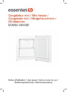 Bedienungsanleitung Essentiel B ECM 50-45hob1 Gefrierschrank
