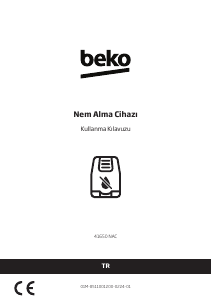 Kullanım kılavuzu BEKO 41650 NAC Rutubet giderici