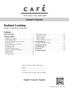 Mode d’emploi Café CEP90302TSS Table de cuisson