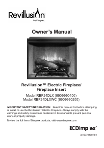 Bruksanvisning Dimplex RBF24DLX Revillusion Elektrisk öppen spis