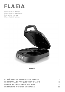 Manual Flama 4906FL Máquina de Crepes