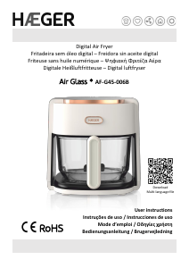 Manual Haeger AF-G45.006B Air Glass Fritadeira