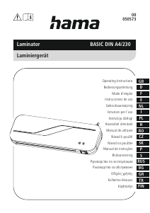 Bedienungsanleitung Hama 00050573 Basic DIN A4/230 Laminiergerät