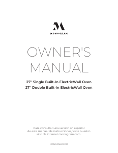 Manual Monogram ZKS90DPSNSS Oven