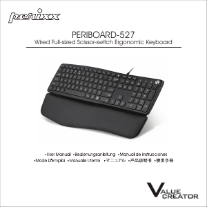 Mode d’emploi Perixx PERIBOARD-527 Clavier