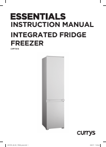 Manual Currys Essentials CIFF7015 Fridge-Freezer