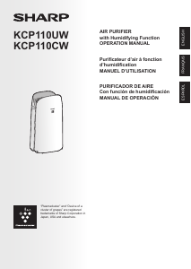 Mode d’emploi Sharp KCP110CW Purificateur d'air