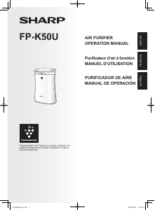 Mode d’emploi Sharp FP-K50U-W Purificateur d'air