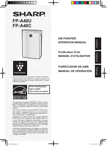 Handleiding Sharp FP-A40CW Luchtreiniger