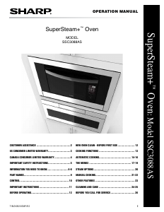 Handleiding Sharp SSC3088AS SuperSteam+ Oven