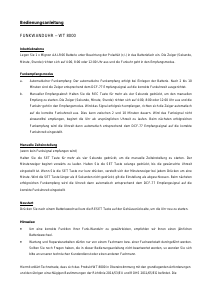 Mode d’emploi Technoline WT 8000 Horloge