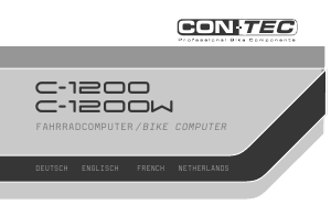 Käyttöohje Contec C-1200 Pyöräilytietokone