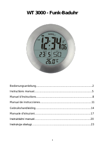 Mode d’emploi Technoline WT 3000 Horloge
