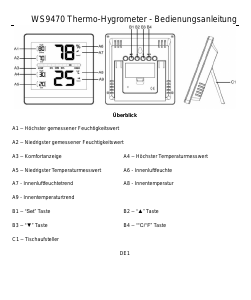 Manual de uso Technoline WS 9470 Estación meteorológica