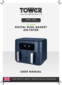 Manual Tower T17137CGRY Deep Fryer