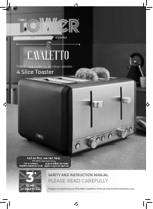 Manual Tower T20051JDE Toaster