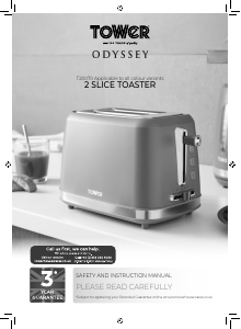 Manual Tower T20070G Toaster