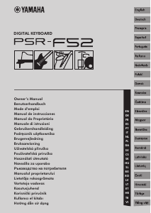 Manual Yamaha PSR-F52 Digital Keyboard