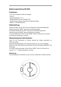 Manual de uso Technoline WS 9003 Estación meteorológica