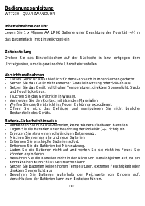 Mode d’emploi Technoline WT 7230 Horloge