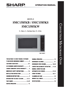 Manual Sharp SMC1585KS Microwave