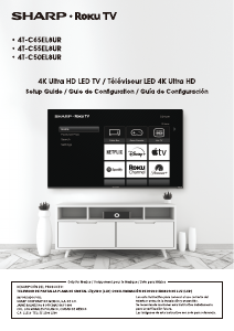 Mode d’emploi Sharp 4T-C65EL8UR Téléviseur LED
