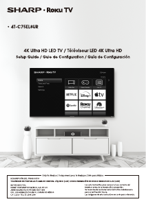 Mode d’emploi Sharp 4T-C75EL8UR Téléviseur LED