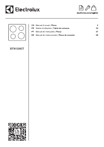 Manual Electrolux EIT61336CT Placa