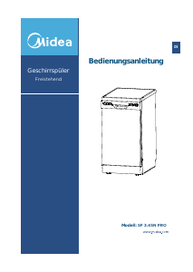 Bedienungsanleitung Midea SF 3.45N PRO Geschirrspüler