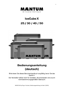 Mode d’emploi Maentum IceCube X 25 Glacière