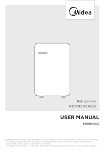 Mode d’emploi Midea MDRD86SLE32 Réfrigérateur