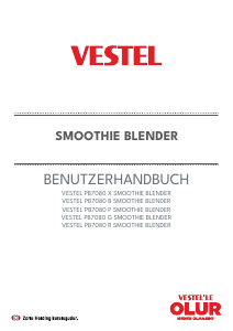 Bedienungsanleitung Vestel PB7080 X Standmixer