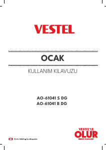 Kullanım kılavuzu Vestel AO-61041 B DG Ocak