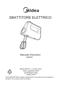 Manuale Midea HM0293 Sbattitore
