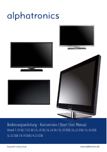 Bedienungsanleitung Alphatronics R-22 DSB LED fernseher