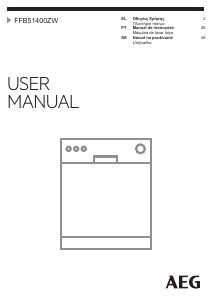 Manual AEG FFB51400ZW Máquina de lavar louça